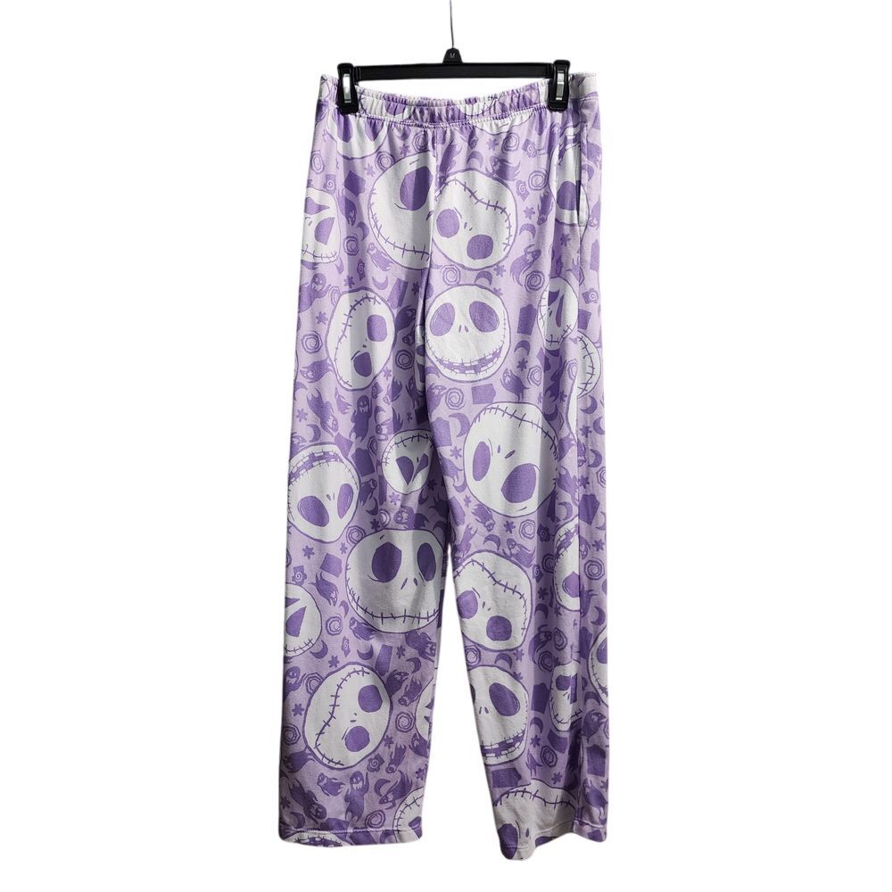 Disney Nightmare Before Christmas Jack Skellington Purple Pants Medium 8/10
